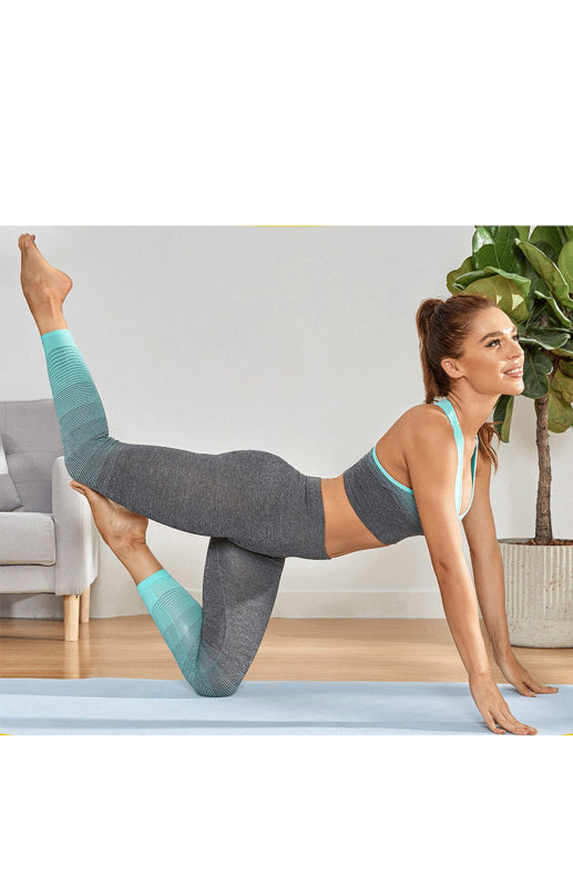 Women's Seamless Breathable Moisture Wicking Bra Yoga Set