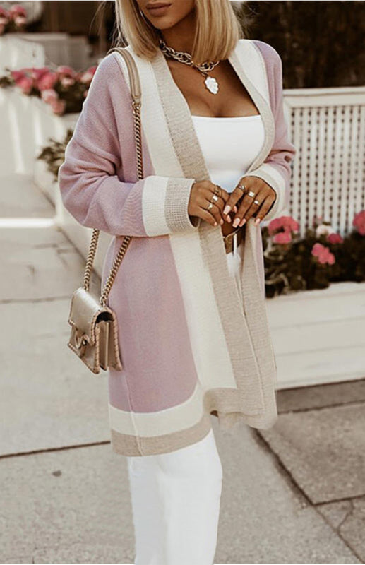 Warm Knitted Cardigan In Autumn And Winter