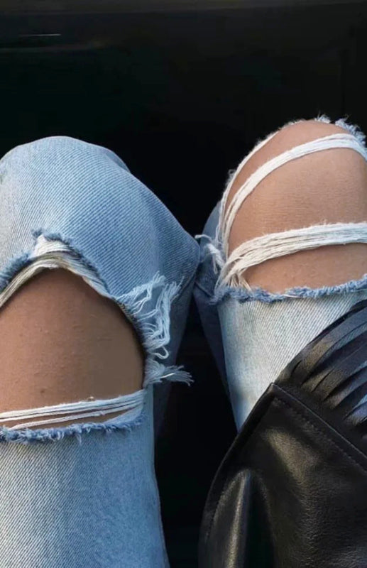 Women's Fashion Wide Leg Flared Jeans