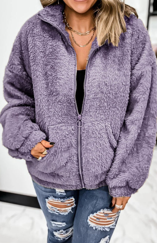 Women's Woolen Woolen Cardigan Coat
