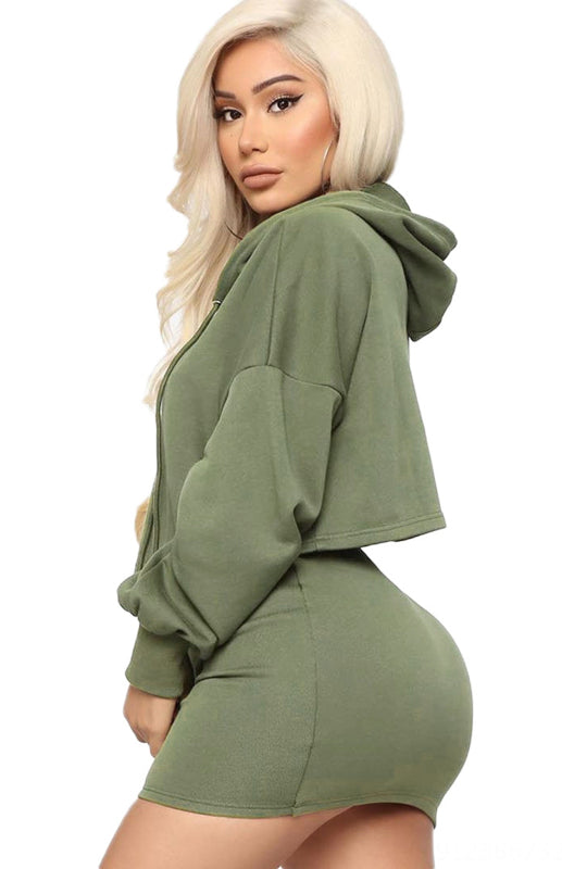 Women'S Casual Sports Sweater Suit Skirt