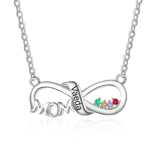 Custom Heart Necklace for Mom