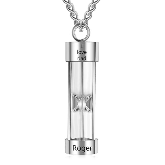 Hourglass Ashes Pendant Necklace