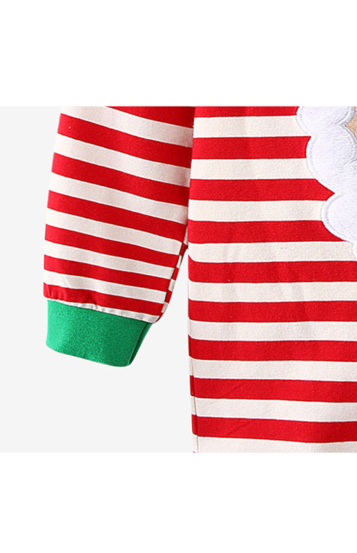 Children's Cotton Crew Neck Long Sleeve Trousers Print Christmas Suit