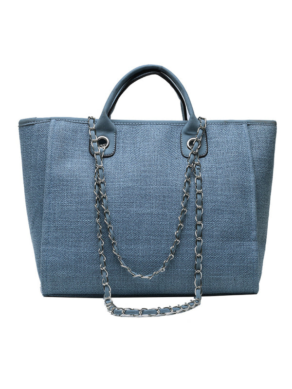 Bucket women's bag large capacity portable single shoulder diagonal chain tote bag