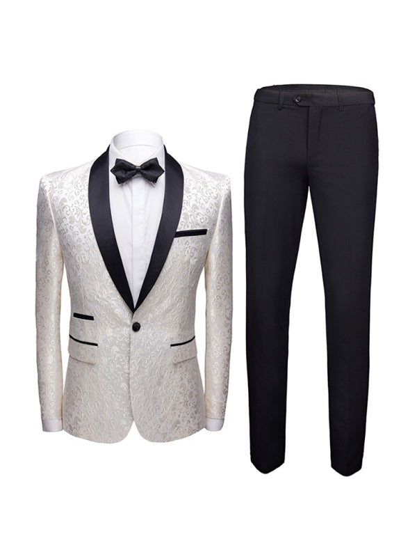 Men's Slim Fit Business Two Piece Suit