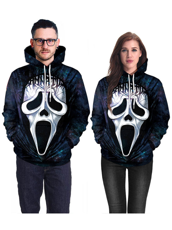 halloween street hoodie 3d horror mask avatar print
