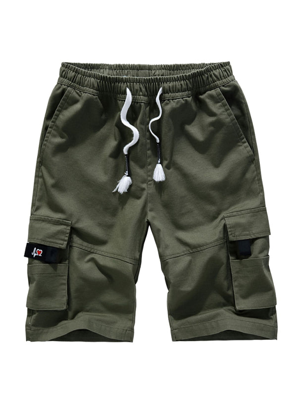 Men's Solid Color Cargo Shorts