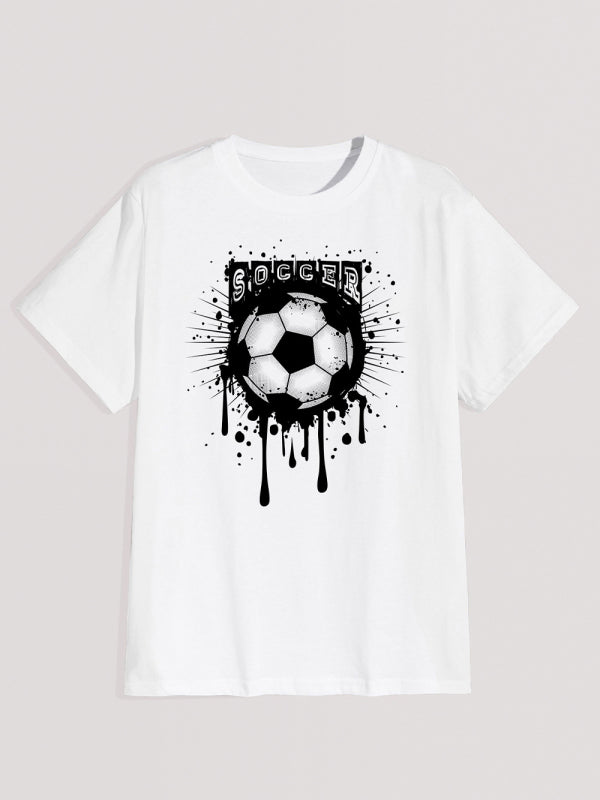 Men's Soccer Graphic Print T-shirt