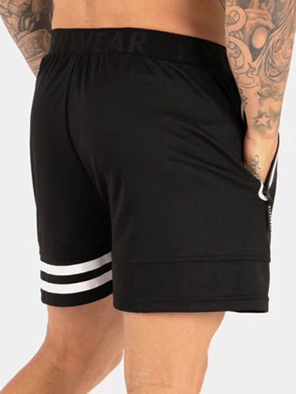 Men's casual sports unilateral striped quick-drying shorts