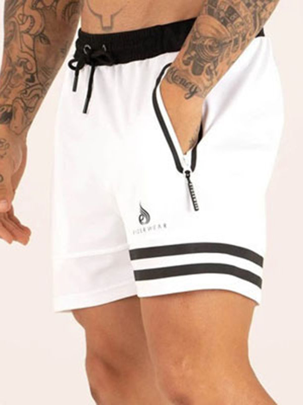 Men's casual sports unilateral striped quick-drying shorts