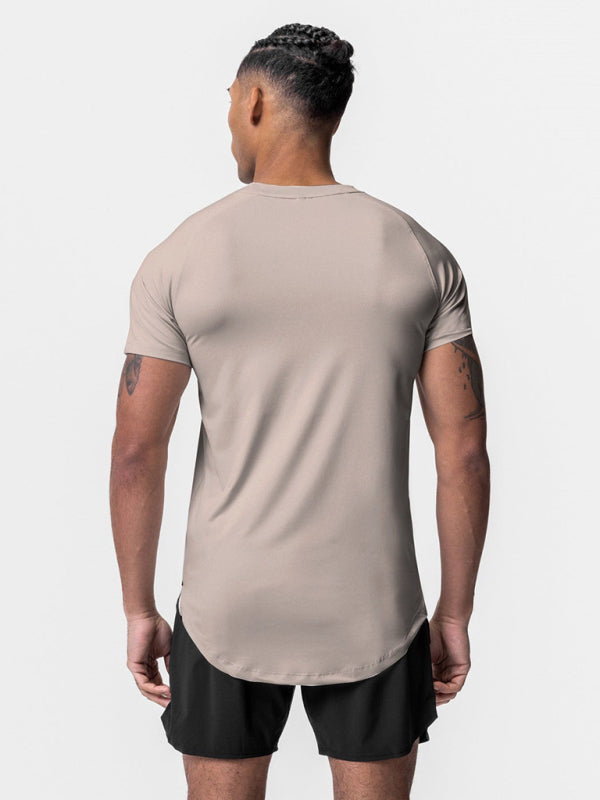 Men's Solid Color Dry Sense Short-Sleeve Shirt