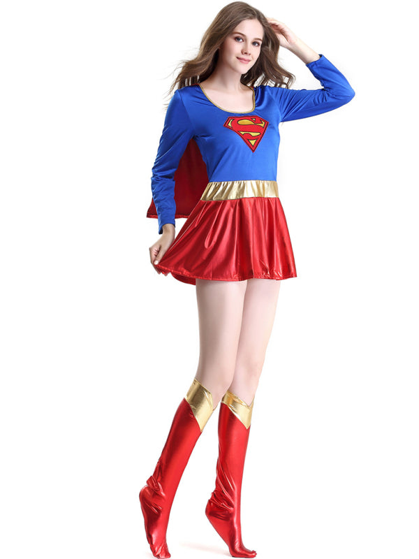 Halloween Costume Sexy Supergirl Costume Set