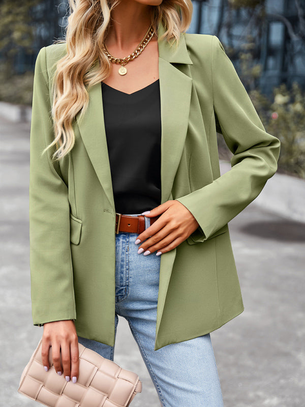 Women's casual long-sleeved small suit jacket