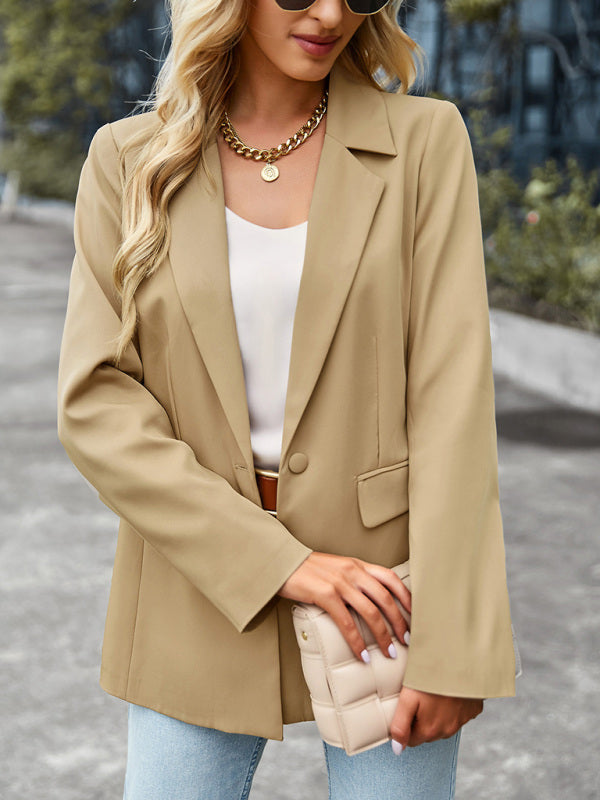 Women's casual long-sleeved small suit jacket