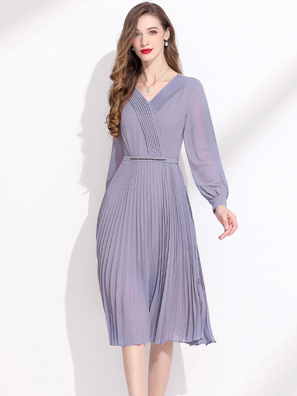 Women’s Lightweight Flowy Ribbed Cocktail Dress With Ribbed Lining