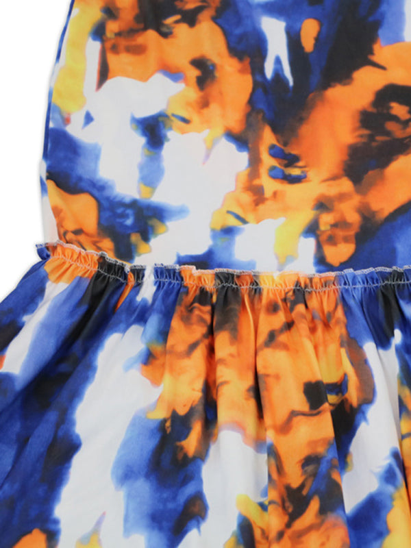 Women's Sexy Bohemian Print Skirt Two-Piece Sets