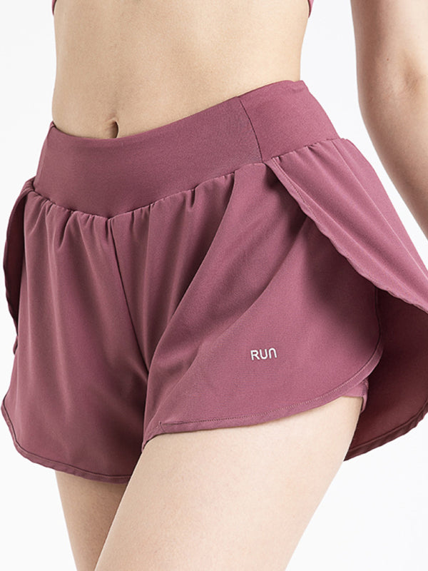 Summer running sports shorts fashion loose fitness quick-drying shorts anti-light yoga pants