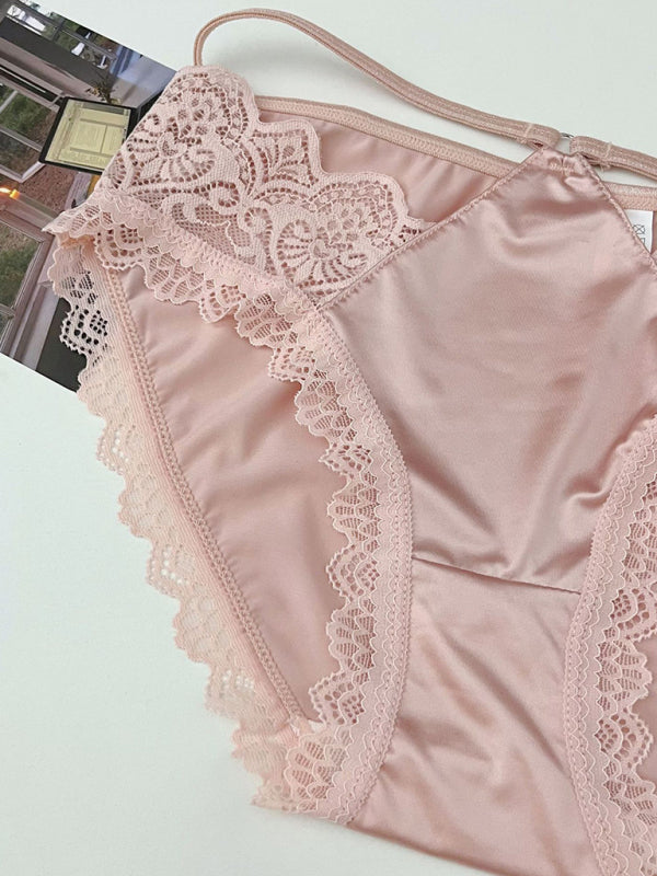 Women's low waist lace sexy seamless panties