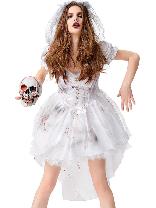 Halloween Vampire Bride Bloodstained Character Costume